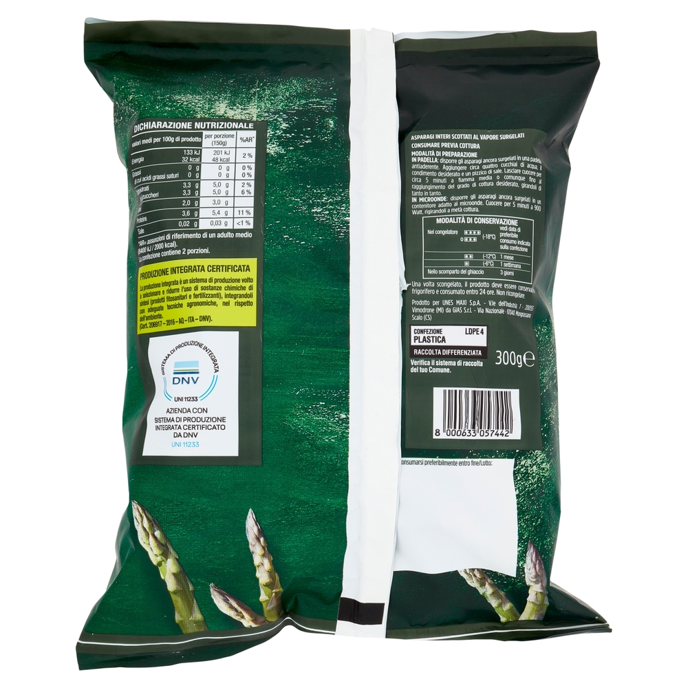 Asparagi Interi Scottati al Vapore U! Confronta e Risparmia