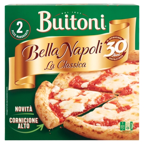 BUITONI Bella Napoli la Classica Margherita Pizza surgelata (2 pizze) 650g