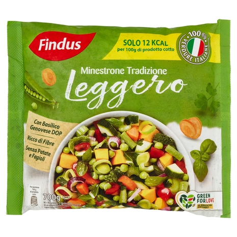 Findus Minestrone Tradizione Leggero - con Verdure IGP e DOP 700 g