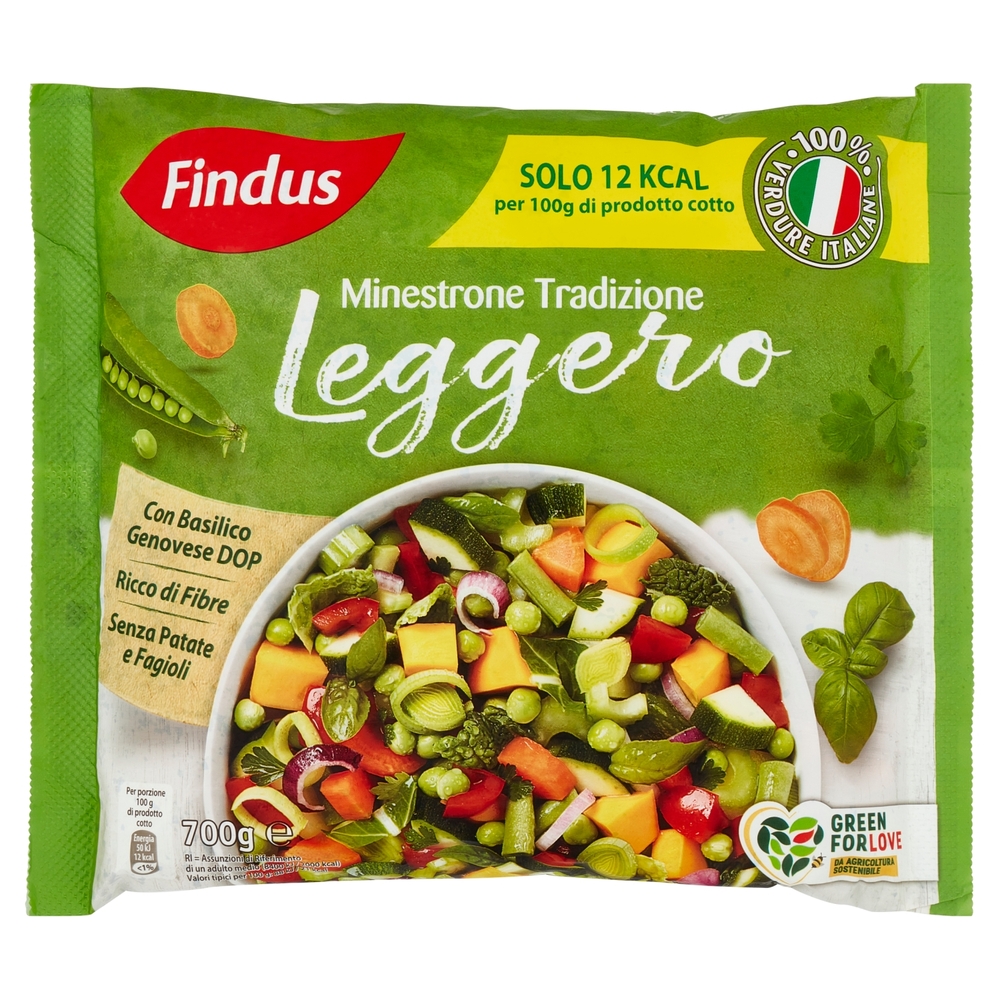 Findus Minestrone Tradizione Leggero - con Verdure IGP e DOP 700 g