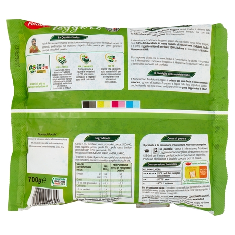 Findus Minestrone Tradizione Leggero - con Verdure IGP e DOP 700 g