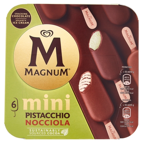 Magnum mini Pistacchio Nocciola 6 Gelati 267 g