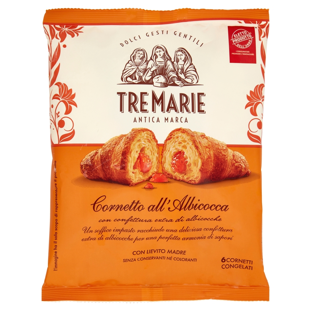 Tre Marie Cornetto all'Albicocca 6 x 62 g