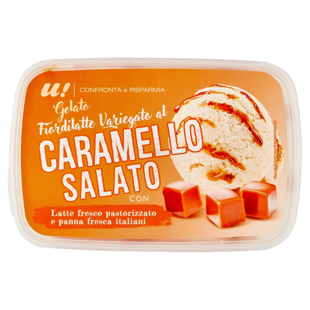 Gelato Variegato al Caramello Salato, 500 g