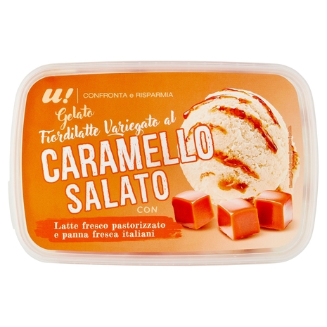 Gelato Variegato al Caramello Salato, 500 g