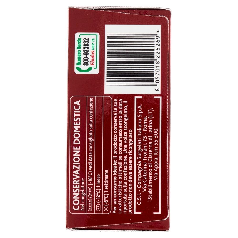 Sofficini Findus 4 Sofficini Diavola con Salamino Leggermente Piccante e cuore di Mozzarella 250 g