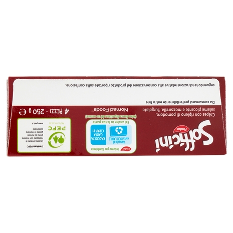 Sofficini Findus 4 Sofficini Diavola con Salamino Leggermente Piccante e cuore di Mozzarella 250 g
