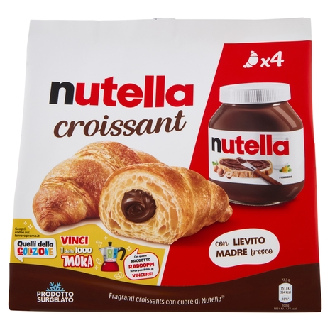 nutella croissant 4 pezzi 340 g