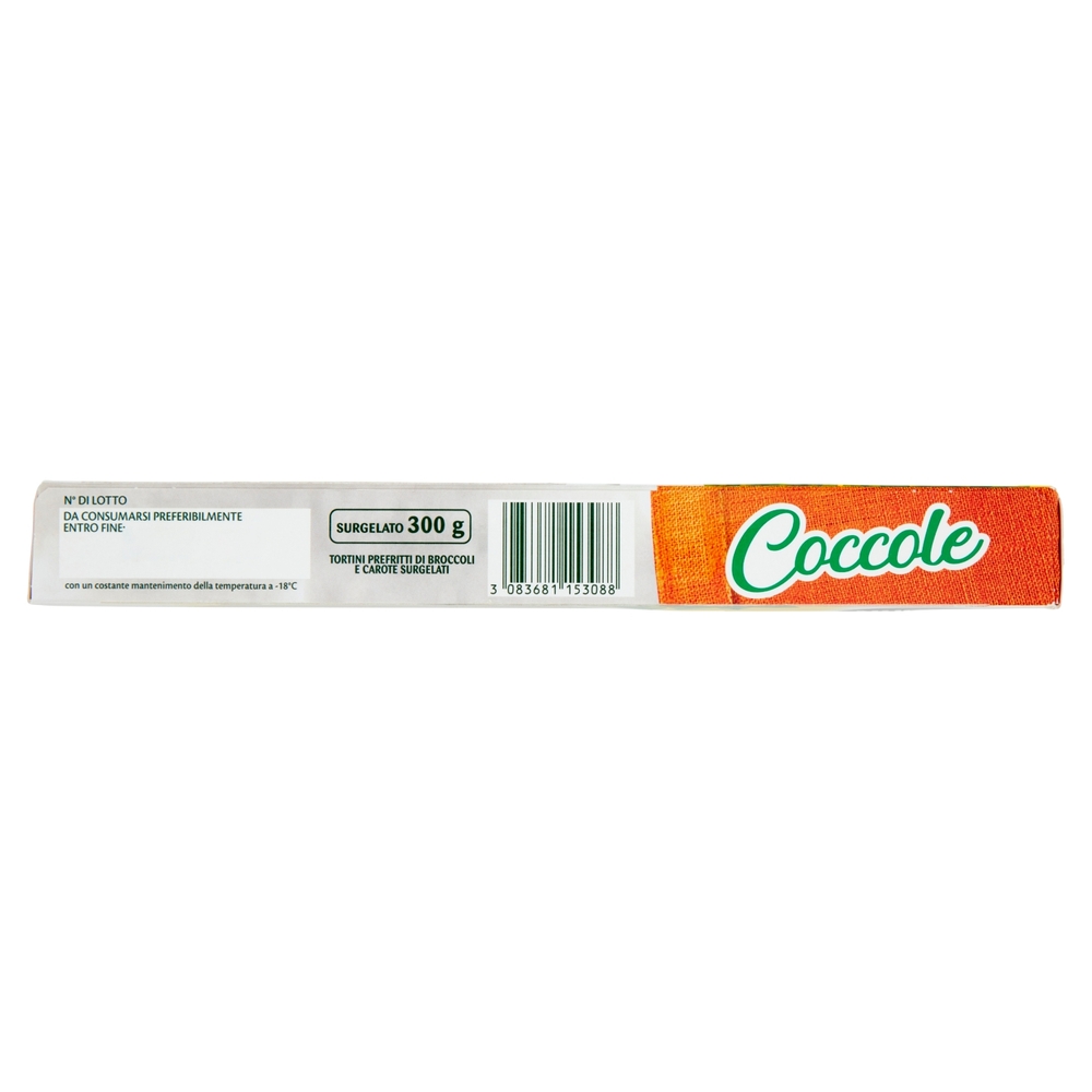 Bonduelle Coccole 8 Tortini di Broccoli e Carote Surgelato 300 g
