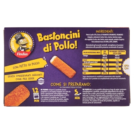 Carletto Findus 10 Bastoncini Di Pollo 250 g