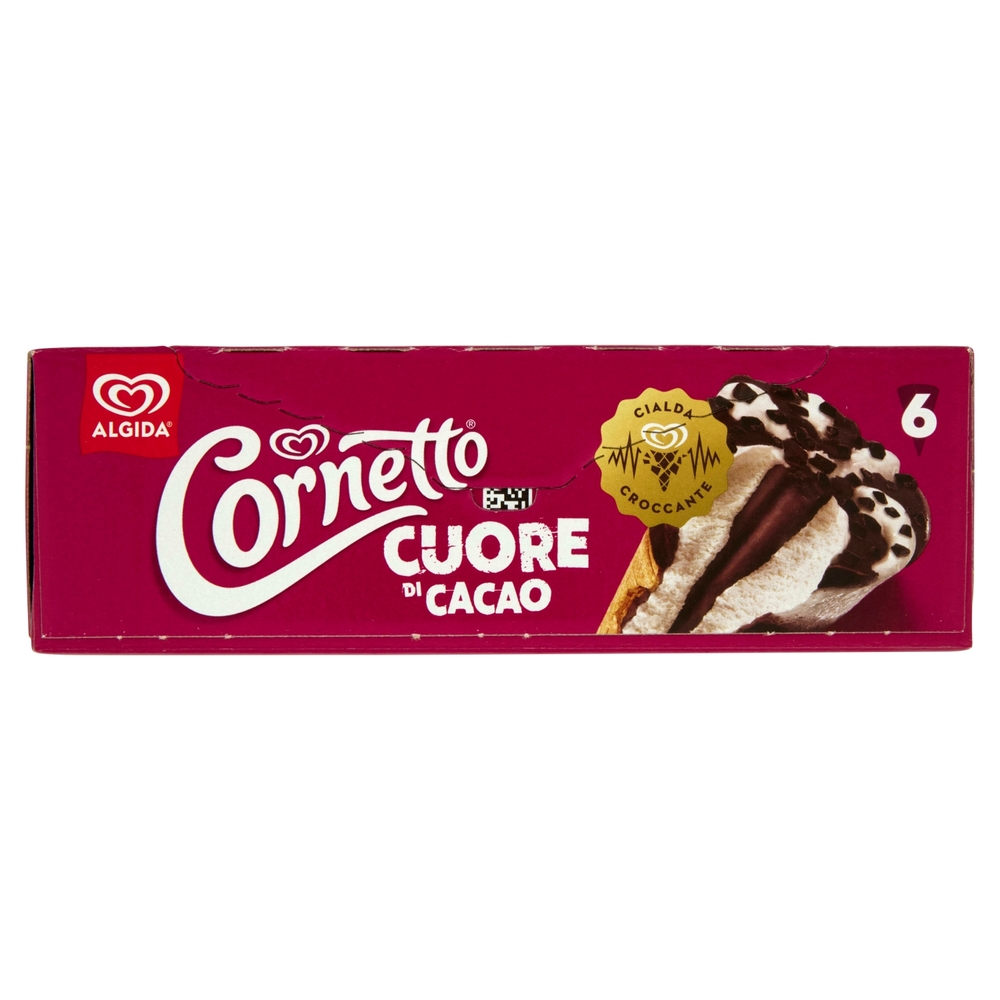 Cornetto Algida Cuore di Cacao 6 Gelati 360 g