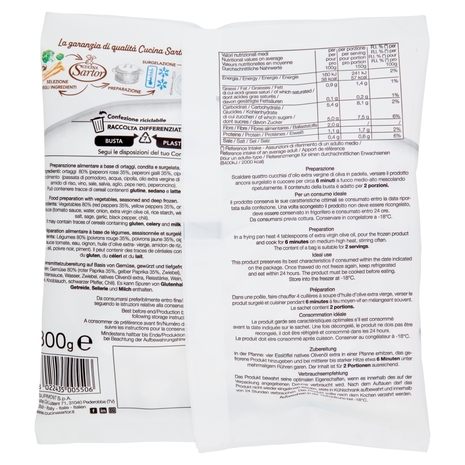 Cucina Sartor Peperonata Surgelato 300 g