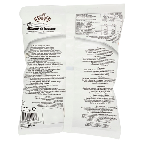 Cucina Sartor Pollo alla Diavola con patate Surgelato 500 g