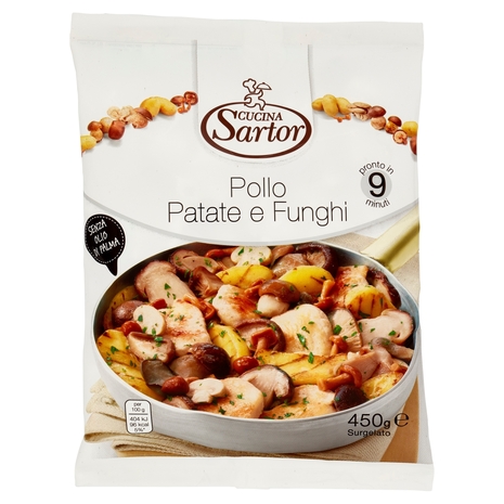 Cucina Sartor Pollo Patate e Funghi Surgelato 450 g