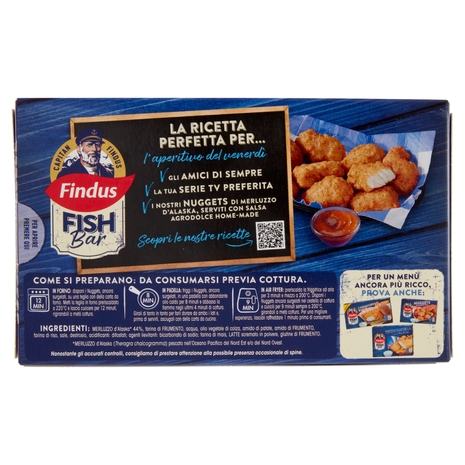 Capitan Findus Fish Bar Nuggets di Merluzzo D'Alaska 245 g