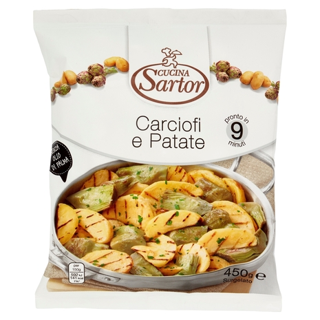 Cucina Sartor Carciofi e Patate Surgelato 450 g