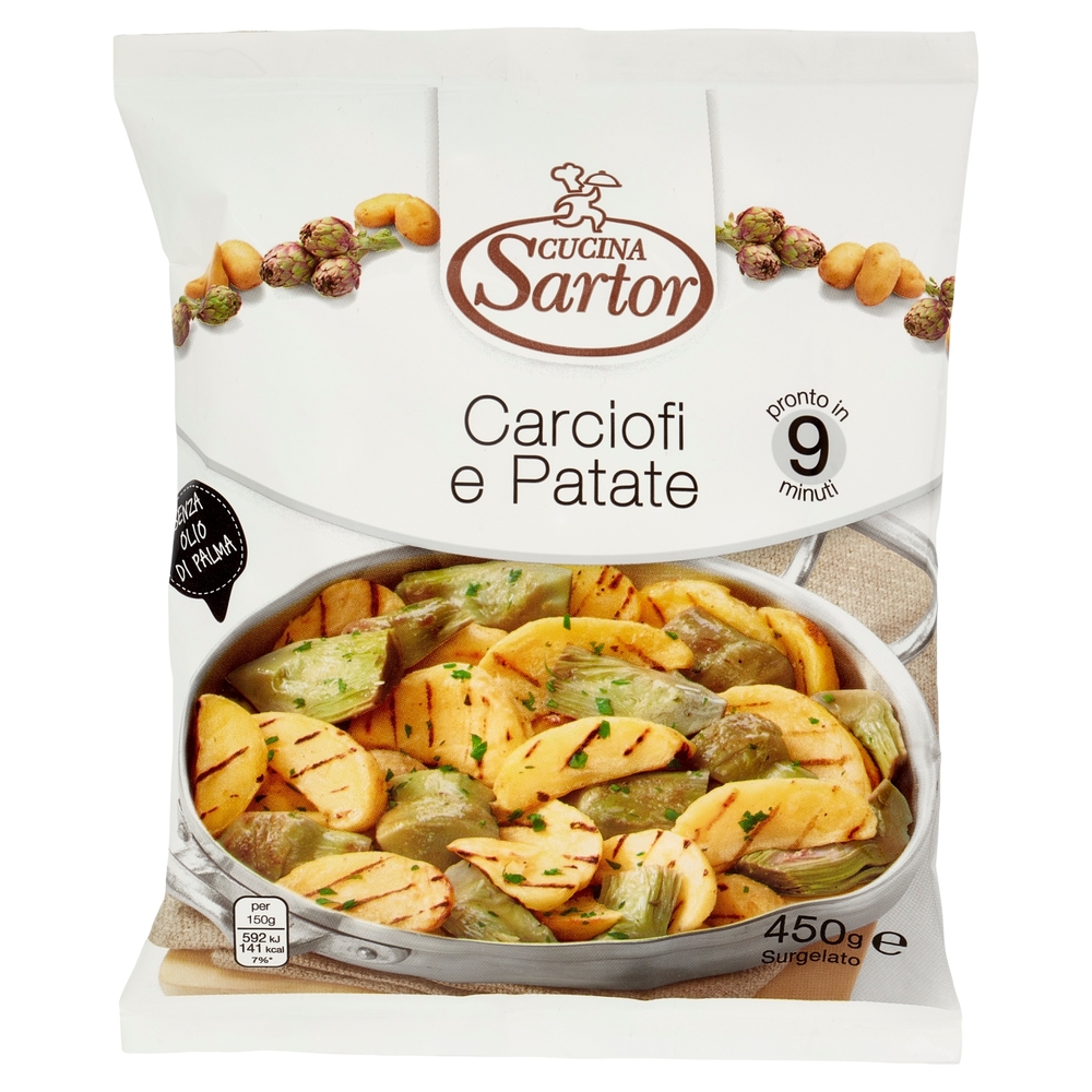 Cucina Sartor Carciofi e Patate Surgelato 450 g