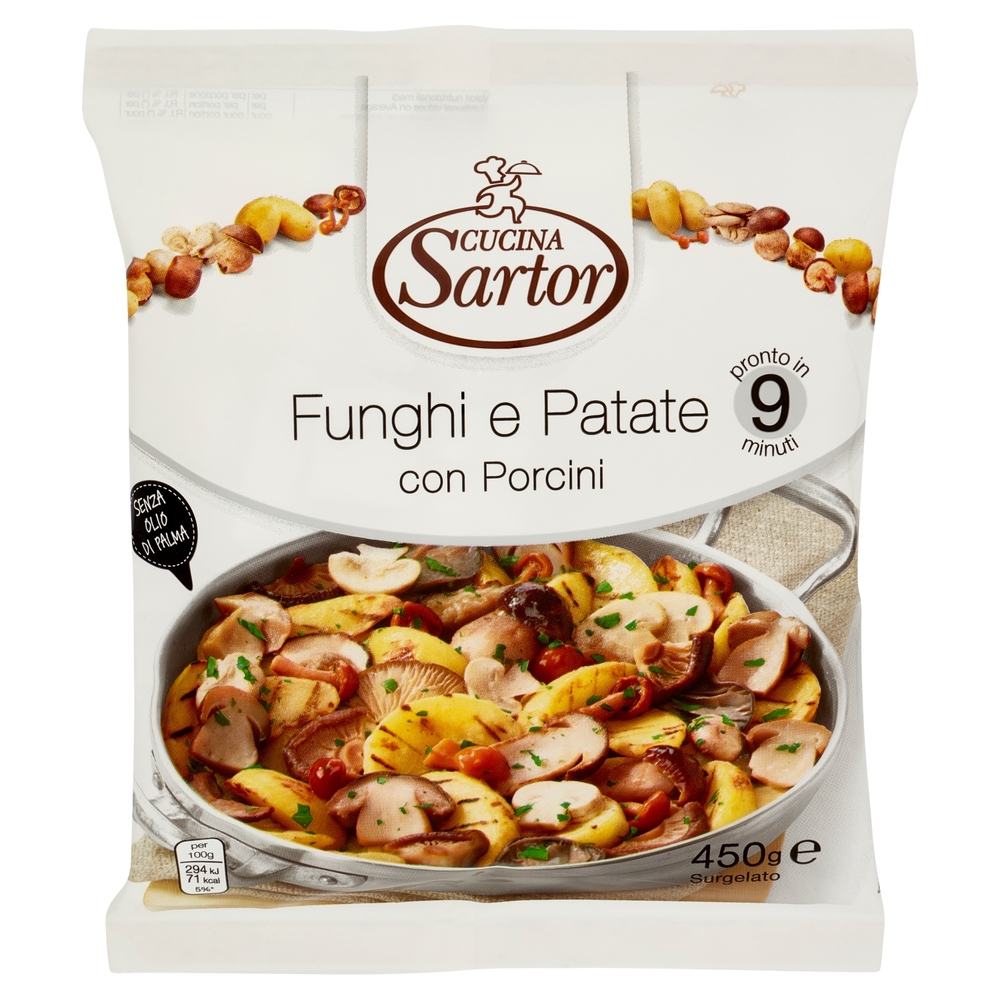 Cucina Sartor Funghi e Patate con Porcini Surgelato 450 g