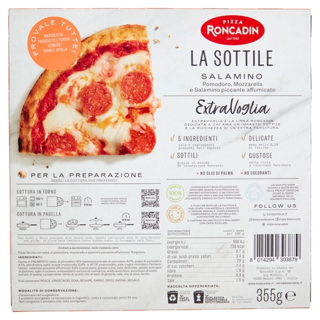 Roncadin Extra Voglia la Sottile Salamino 355 g