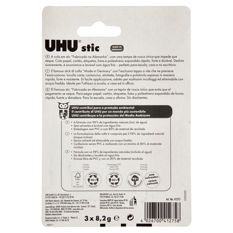 UHU stic 3 x 8,2 g
