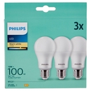 Philips Led sfera vetro 100W E27 2700K 3 pz