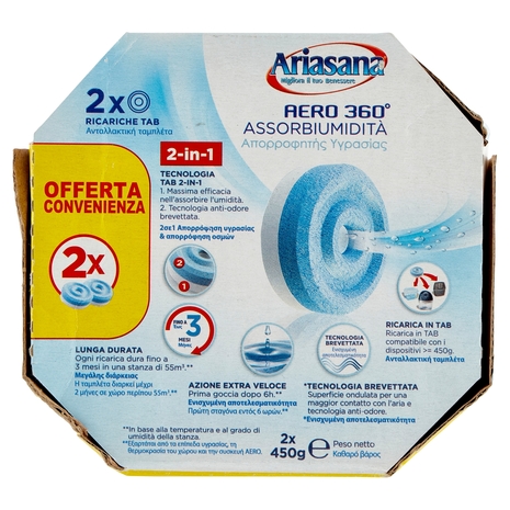 ARIASANA Aero Tab Inodore bipack 2 x 450 g