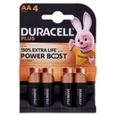 Duracell Plus AA 4  Stilo / Mignon Alcalina 1.5V MN1500 4 pz