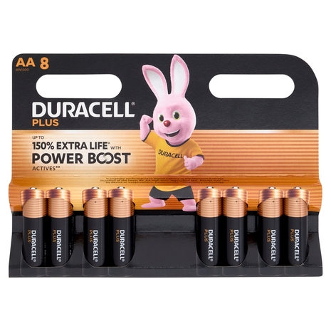 Duracell Plus AA 8 Stilo / Mignon Alcalina 1.5V MN1500 8 pz
