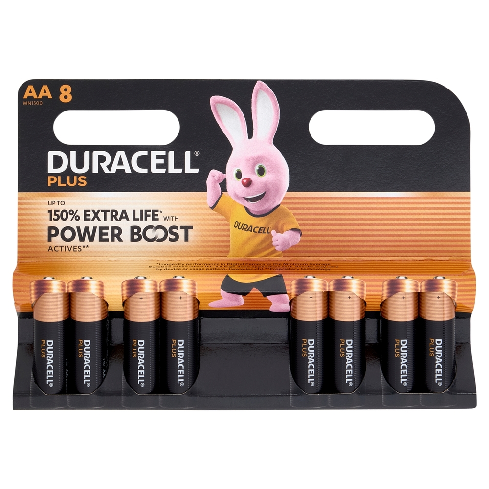 Duracell Plus AA 8 Stilo / Mignon Alcalina 1.5V MN1500 8 pz