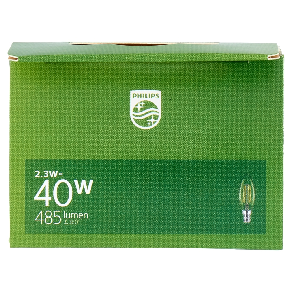 Philips LED Candela Vetro Filam 40W E14 2700K Non-Dim Classe A