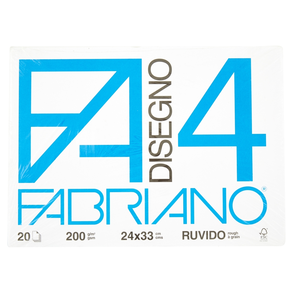 Fabriano Disegno FA/4 blocco 20 fogli 24x33 cm ruvido