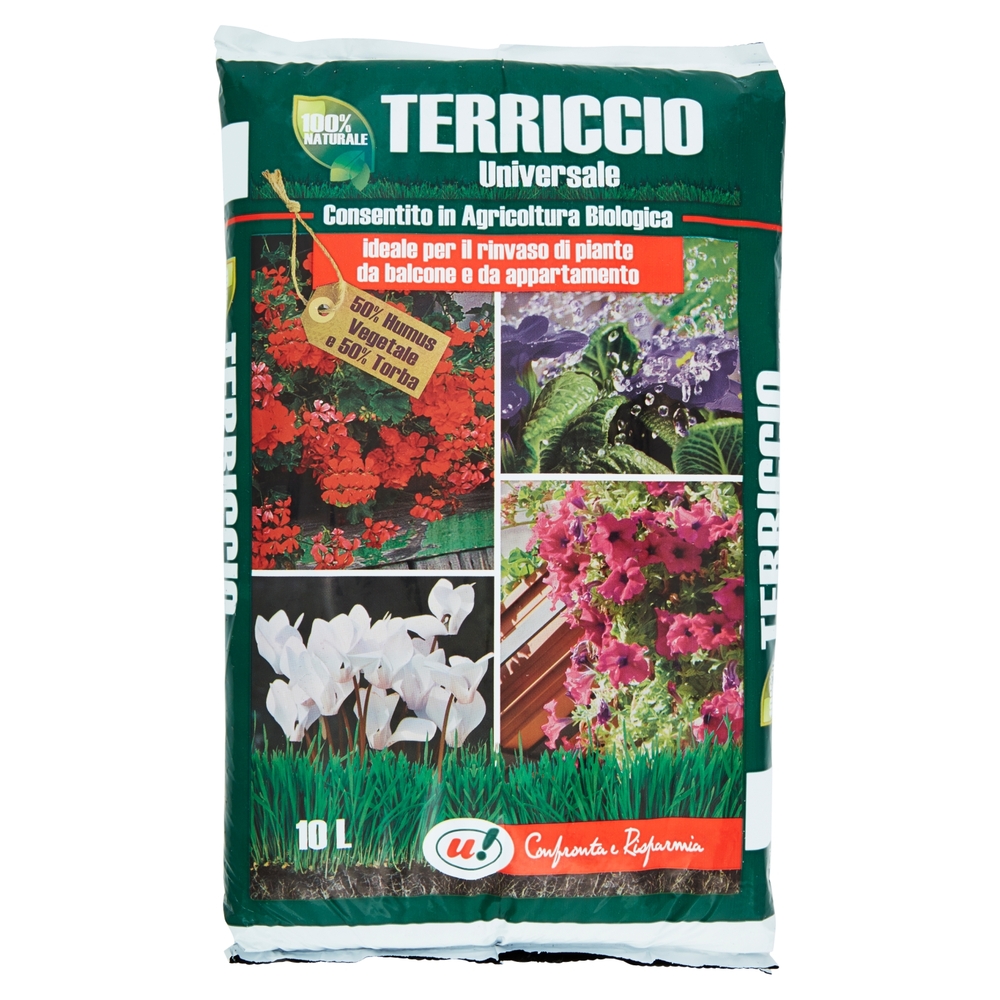 TERRICCIO UNIVERSALE 100% NATURALE 10L U! Confronta & Risparmia