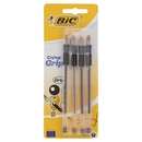 Bic Cristal grip 1.0 mm 4 penne nere