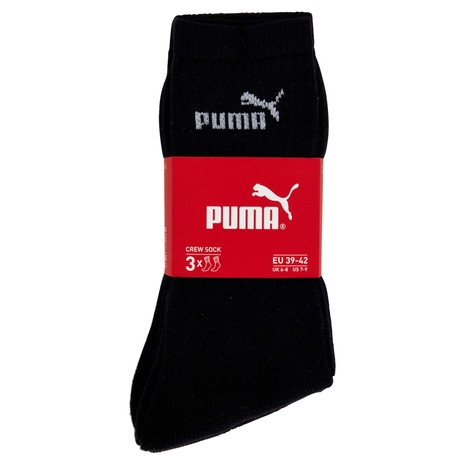 Puma Crew Sock 3x black tg. 39-42