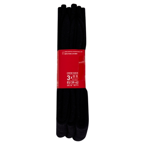 Puma Crew Sock 3x black tg. 39-42
