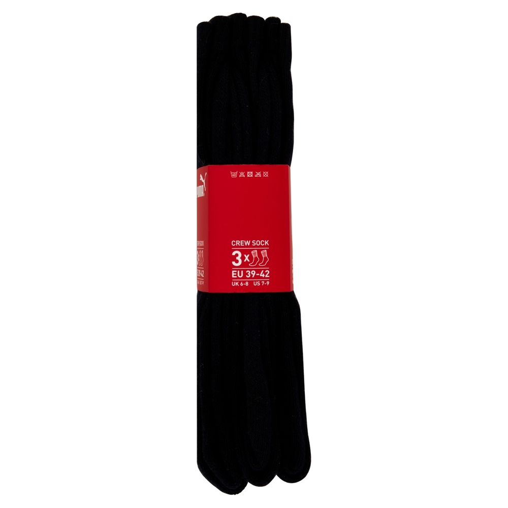 Puma Crew Sock 3x black tg. 39-42