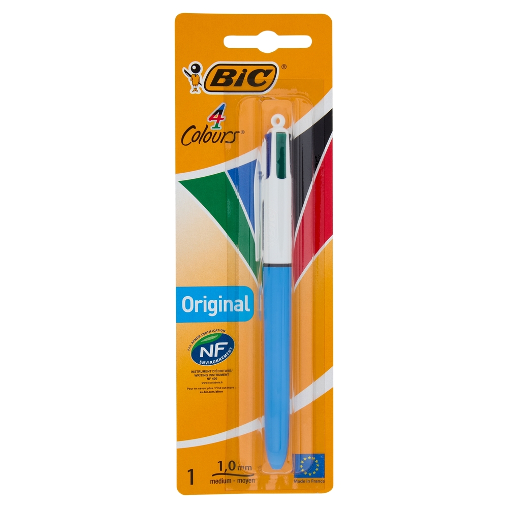 Bic 4 Colori Original Penna a Sfera Retrattile 1.0 mm, 1 pezzo