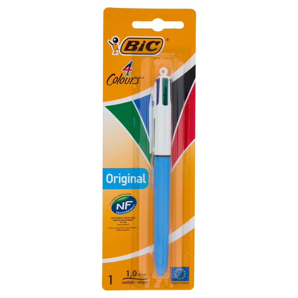 Bic 4 Colori Original Penna a Sfera Retrattile 1.0 mm, 1 pezzo