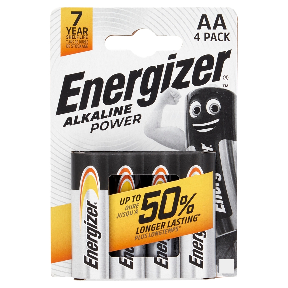 Energizer Alkaline Power AA 4 pz