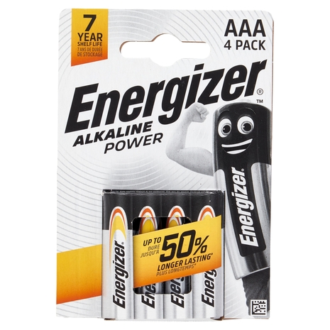 Energizer Alkaline Power AAA 4 pz