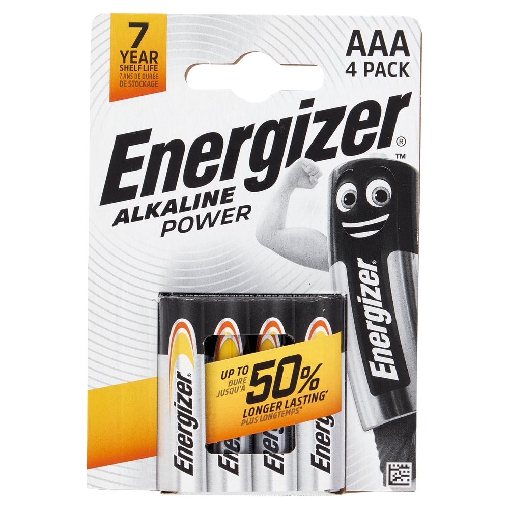 Energizer Alkaline Power AAA 4 pz
