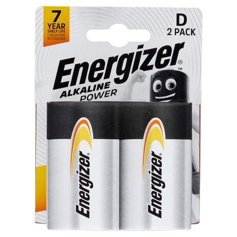 Energizer Alkaline Power D Torcia 2 pz