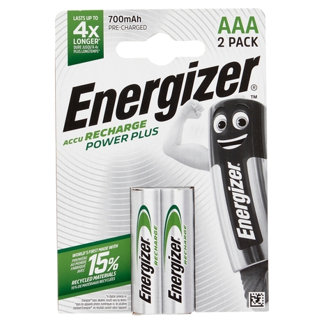 Energizer Accu Recharge Power Plus AAA 2 pz
