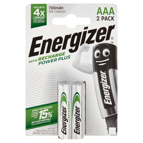 Energizer Accu Recharge Power Plus AAA 2 pz