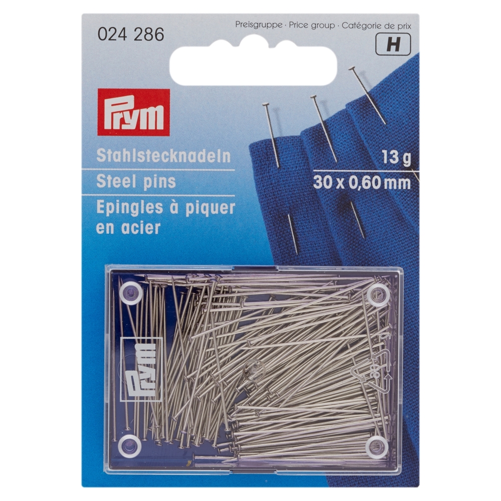 Prym Steel pins 13 g 30 x 0,60 mm no.6 EF extra fine