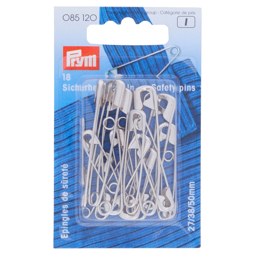 Prym 18 Spille di sicurezza 27/38/50mm