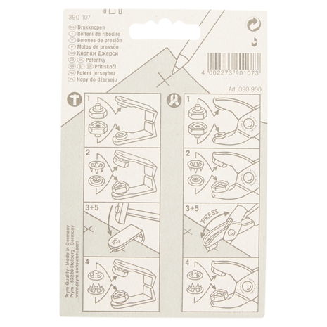 Prym 10 'Jersey' press fasteners Ø10 mm