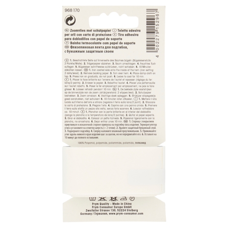 Prym Teletta adesiva per orli con carta di protezione 5 m 30 mm