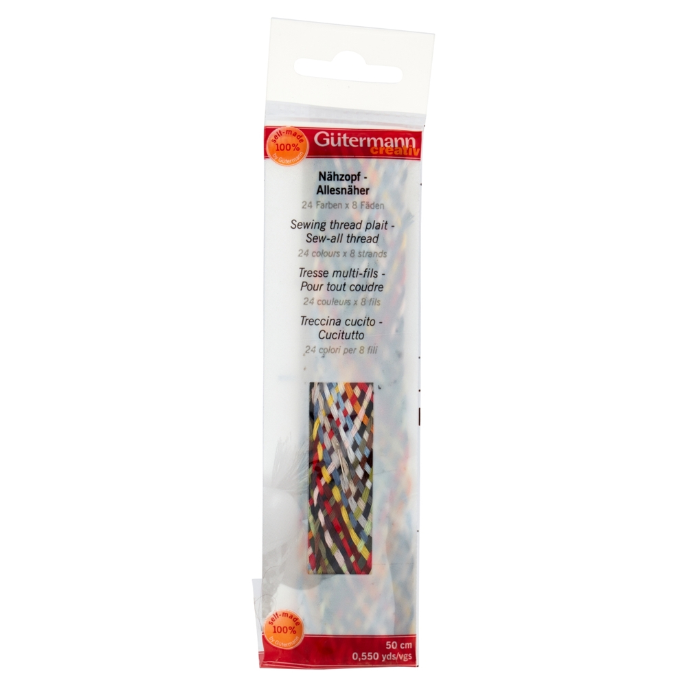 Gütermann creativ Treccina cucito - Cucitutto 24 Colori per 8 fili 50 cm