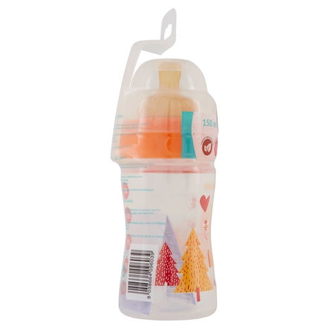 neo Baby Biberon Plastica Collo Largo Caucciù 150ml 0m+